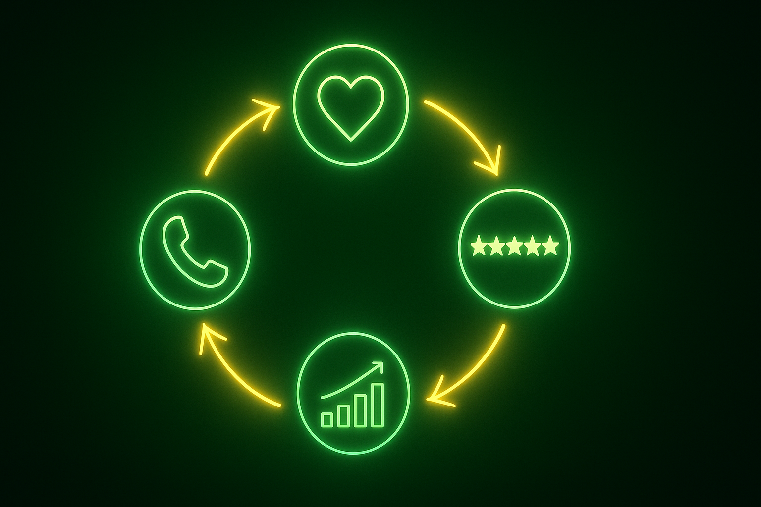 Virtuous cycle: fast response leads to great reviews leads to higher Google ranking leads to more inbound calls