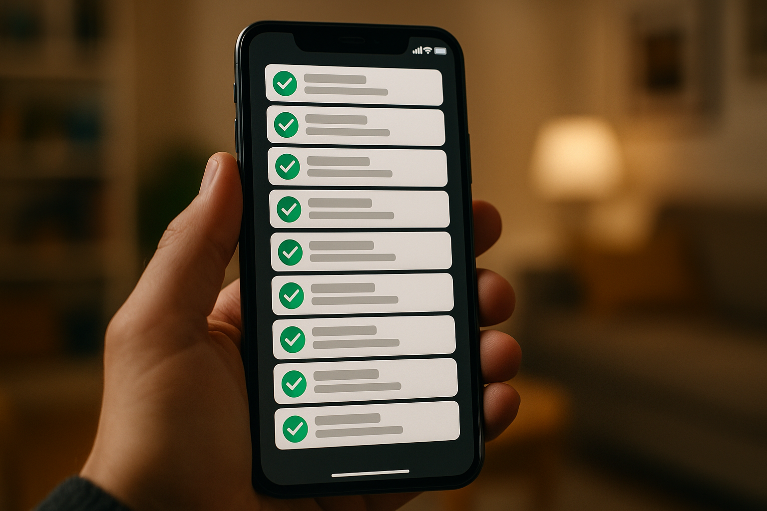Cleaning company phone showing 15 simultaneous Airbnb host booking requests during World Cup match week